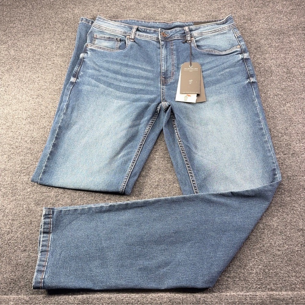 The Perfect Jean NYC Athletic Fit Mens 35x36 Admiral Medium Blue